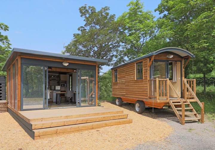 Creaventure tiny roulotte et bureau modulaire Clermont-Ferrand