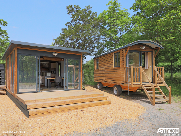 Creaventure tiny roulotte et bureau modulaire Clermont-Ferrand